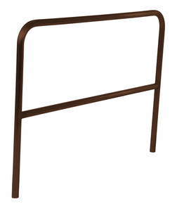 Vestil Aluminum Pipe Safety Railing - 60 In. Length - Brown