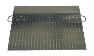Vestil Aluminum Hand Truck Dock Plate - 36 In. x 36 In. 500 lb - Silver