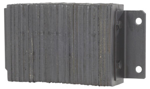 Vestil Laminated Rubber Dock Bumper - 10 In. x 18 In. x 4-1/2 In. - Black