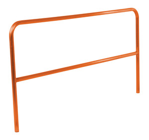 Vestil Aluminum Pipe Safety Railing - 84 In. Length - Orange