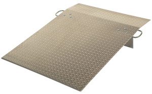 Vestil Aluminum Hand Truck Dock Plate - 36 In. x 48 In. 500 lb - Silver