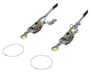 Vestil Galvanized Steel Cable Come-A-Long Winch Adjustable Kit For Aluminum Gantry Crane Models