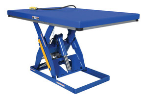 Vestil Steel Rotary Air Hydraulic Scissor Lift Table - 48 In. x 72 In. 3,000 lb - Blue