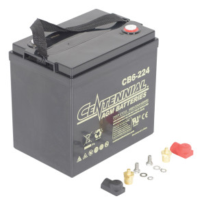 Vestil Factory Installed Lead Acid Absorbed Glass Mat AGM Upgrade - 6 Volt Batteries Quantity 4