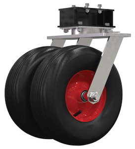 Vestil Pneumatic Rubber Dual Tire - 15-1/2 In. x 5-7/8 In. Wheel For Aluminum Adjustable Height Gantry Cranes 1,000 lb
