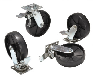 Vestil Glass Filled Nylon Total Locking Swivel Casters - 8 In. x 2 In. For Aluminum Gantry Crane Models 2,000 lb