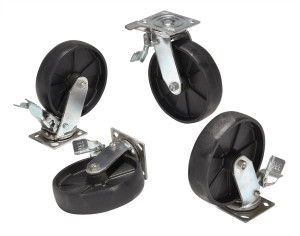 Vestil Glass Filled Nylon Total Locking Swivel Casters - 8 In. x 2 In. For Aluminum Gantry Crane Models 2,000 lb