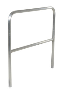 Vestil Aluminum Pipe Safety Railing - 48 In. Length - Silver