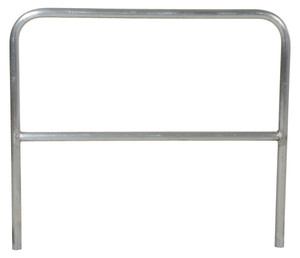Vestil Aluminum Pipe Safety Railing - 48 In. Length - Silver