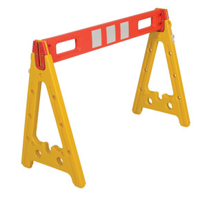 Vestil Plastic A-Frame Barricade - 44-5/8 In. x 19-1/2 In. x 31-3/4 In. - Yellow