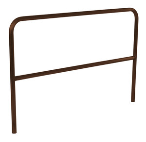 Vestil Aluminum Pipe Safety Railing - 72 In. Length - Brown