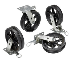 Vestil Cast Iron Swivel V-Groove Casters - 8 In. x 2 In. For Aluminum Gantry Crane Models 2,000 lb