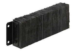 Vestil Laminated Rubber Dock Bumper - 10 In. x 30 In. x 4-1/2 In. - Black