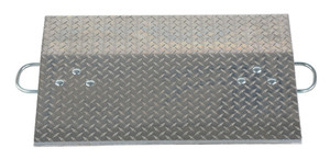 Vestil Aluminum Hand Truck Dock Plate - 30 In. x 24 In. 700 lb - Silver