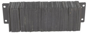 Vestil Laminated Rubber Dock Bumper - 10 In. x 30 In. x 6 In. - Black