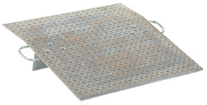 Vestil Aluminum Hand Truck Dock Plate - 30 In. x 30 In. 700 lb - Silver