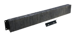 Vestil Laminated Rubber Dock Bumper - 12 In. x 96 In. 6 In. - Black