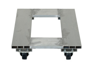 Vestil Aluminum Channel Dolly - 18 In. x 24 In. 900 lb - Silver