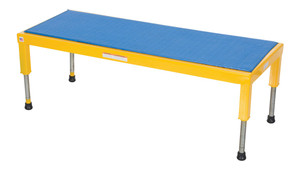 Vestil Steel Adjustable Work-Mate Stand - 48 In. x 19 In. x 10-1/2 In. 500 lb - Yellow