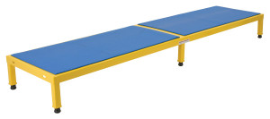 Vestil Steel Adjustable Work-Mate Stand - 96 In. x 24 In. x 10-1/2 In. 500 lb - Yellow