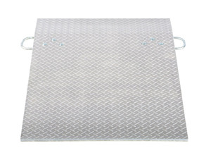 Vestil Aluminum Hand Truck Dock Plate - 30 In. x 48 In. 700 lb - Silver
