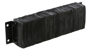 Vestil Laminated Rubber Dock Bumper - 10 In. x 36 In. x 6 In. - Black