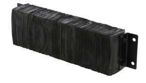 Vestil Laminated Rubber Dock Bumper - 10 In. x 36 In. x 6 In. - Black
