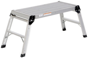 Vestil Aluminum Folding Step Platform - 15 In. x 35 In. 250 lb - Silver