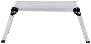 Vestil Aluminum Folding Step Platform - 15 In. x 35 In. 250 lb - Silver