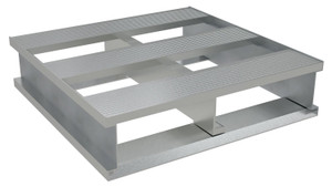 Vestil Aluminum Heavy Duty Half Pallet - 24-1/8 In. x 24 In. x 6 In. 4000 lb - Silver