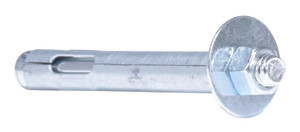 Vestil Steel Concrete Sleeve Anchor Bolts - 1/2 In. x 4 In. - Silver