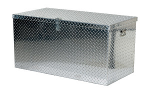 Vestil Aluminum Portable Tool Box - 24-3/4 In. x 48-3/4 In. x 24-5/8 In. 2500 lb - Silver