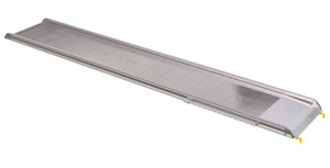 Vestil Aluminum Wheel Walk Ramp Steel Hook Style - 170-13/16 In. x 28 In. 1600 lb - Silver