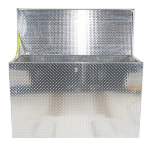 Vestil Aluminum Portable Tool Box - 24-13/16 In. x 60-3/4 In. x 36-11/16 In. 2500 lb - Silver