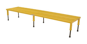 Vestil Steel Adjustable Work-Mate Stand - 97 In. x 23-1/2 In. x 10-1/2 In. 500 lb - Yellow