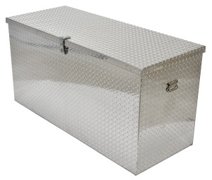 Vestil Aluminum Portable Tool Box - 24-13/16 In. x 60-3/4 In. x 30-11/16 In. 2500 lb - Silver