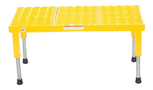 Vestil Steel Adjustable Work-Mate Stand - 35-1/4 In. x 19-9/16 In. x 10-1/2 In. 500 lb - Yellow