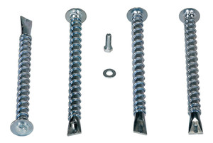 Vestil Heavy Duty Asphalt Anchor - 4 Pack 1-5/8 In. x 1-5/8 In. x 12 In. - Silver