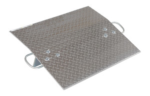 Vestil Aluminum Hand Truck Dock Plate - 30 In. x 24 In. 500 lb - Silver