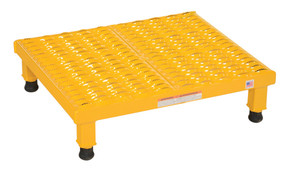 Vestil Steel Adjustable Work-Mate Stand - 23-1/2 In. x 19-9/16 In. x 6-3/4 In. 500 lb - Yellow