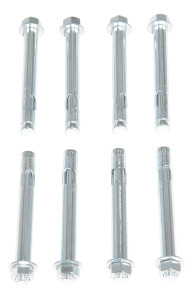 Vestil Steel Concrete Sleeve Anchor Bolts - 8 Pack 3/4 In. x 6 In. - Silver