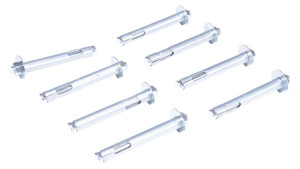 Vestil Steel Concrete Sleeve Anchor Bolts - 8 Pack 1/2 In. x 4 In. - Silver