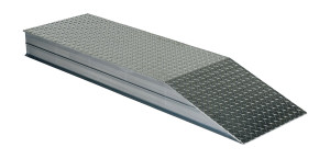 Vestil Aluminum Heavy Duty Wheel Riser - 66 In. x 18 In. x 9-7/8 In. 30000 lb - Silver