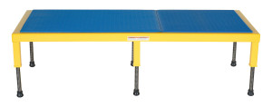 Vestil Steel Adjustable Work-Mate Stand - 60 In. x 24 In. x 10-1/2 In. 500 lb - Yellow