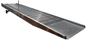Vestil Aluminum Yard Ramp - 360 In. x 86 In. 25000 lb - Silver