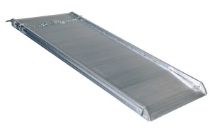 Vestil Aluminum Wheel Walk Ramp Overlapping Style - 96 In. x 38 In. 2500 lb - Silver