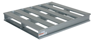 Vestil Aluminum Heavy Duty Pallet - 48 In. x 42-1/8 In. x 6 In. 6000 lb - Silver