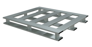 Vestil Aluminum Skid Bottom Pallet - 47-7/8 In. x 42 In. x 5-1/16 In. 6000 lb - Silver