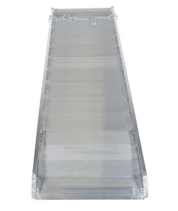 Vestil Aluminum Wheel Walk Ramp Overlapping Style - 120 In. x 28 In. 2200 lb - Silver