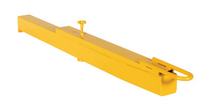 Vestil Factory Installed Steel Tow Bar Hitch For Aluminum and Steel Yard Ramps - Yellow